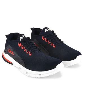 KATS Calligraphy Detail Slip On Sneakers- Navy Blue