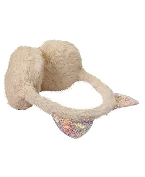 Kid-O-World Sequined Ears Style Earmuffs - Cream