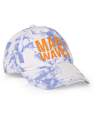 Pine Kids Tie Dye Cotton Baseball Cap Text Print Multicolor - Diameter 16.5 cm