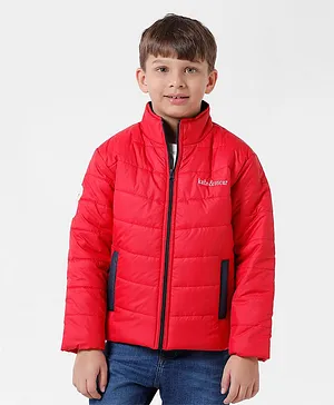 Kate & Oscar Full Sleeves Solid Jacket - Red