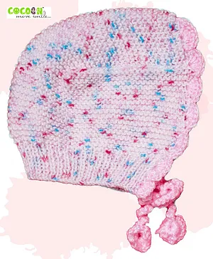 COCOON ORGANICS Handcrafted Soft And Warm Abstract Printed Winter Cap - Multicolour