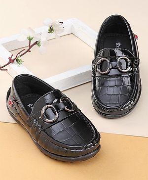 Cute Walk by Babyhug Slip On Party Wear Shoes - Black