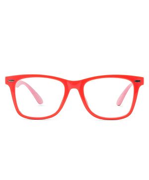 Intellilens Square Computer Glasses for Eye Protection Zero Power Anti Glare & Blue Light Filter Glasses Blue Cut Lenses 48-17-130 - Pink