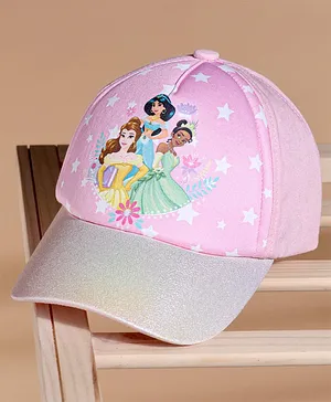 Pine kids  Cotton Disney Princess Printed Baseball Cap Pink - Circumference 54 cm