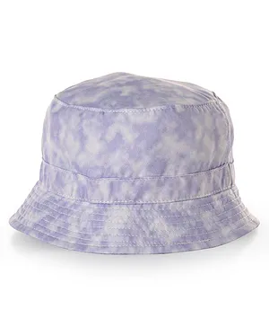 Bonfino Cotton Tie Dye Bucket Cap Purple - Circumference 60 cm
