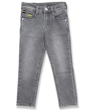 LEO Slim Fit Stretch Solid Jeans - Grey