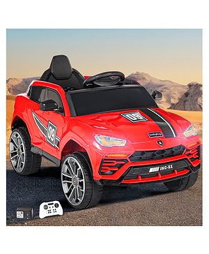 Babyhug Battery Operated Electrical Suv Ride On Jeep With Remote Control Music & Lights - Red