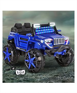 Babyhug Bugatti Two-Seater Ride on Jeep on with Light & Sound  Blue | Openable Wing Doors| Wide Comfortable Seat| Pre-loaded Music with USB & AUX| Easy to Assemble| Easy to Operate| Forward & Reverse Drive| Rechargeable Battery Babyhug Bugatti Two-Seater Ride on Jeep on with Light & Sound  Blue | Openable Wing Doors| Wide Comfortable Seat| Pre-loaded Music with USB & AUX| Easy to Assemble| Easy to Operate| Forward & Reverse Drive| Rechargeable Battery