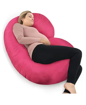 Sleepsia Pregnancy Pillows for Sleeping, C Shapped Full Body Maternity Pillow, Pregnancy Body Pillow for Sleeping with Removable Cover