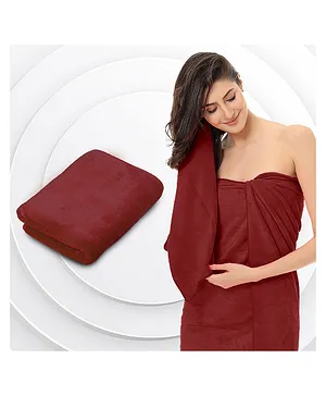 Sassoon Caldezonia 450 GSM Microfiber Bath Towel - Dark Red