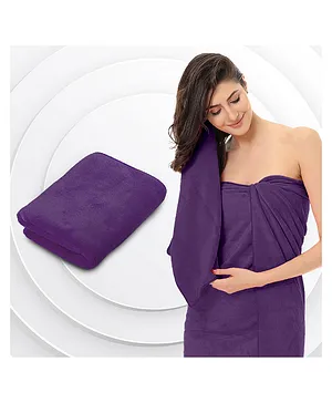 Sassoon Caldezonia 450 GSM Microfiber Bath Towel - Purple
