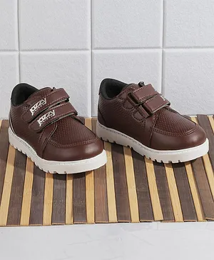 Jazzy Juniors Solid Casual Shoes - Brown