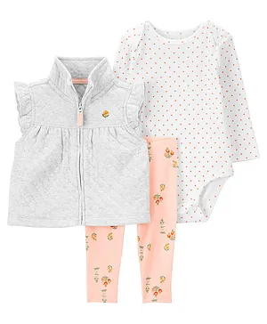 Carter's 3-Piece Little Vest Set - Grey