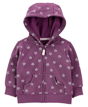 Carter's Baby Zip-Up Fleece Hoodie - Purple