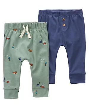 Carter's Baby 2-Pack Pull-On Pants - Blue & Green