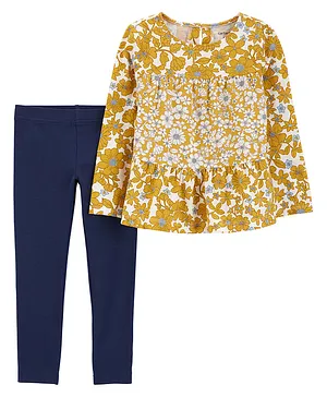 Carter's 2-Piece Floral Top & Legging Set - Multicolour