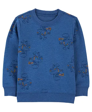 Carters Dinosaur French Terry Sweatshirt - Navy Blue