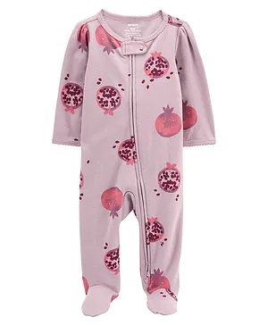 Carter's Pomegranate 2-Way Zip Cotton Sleep & Play Pyjamas - Purple