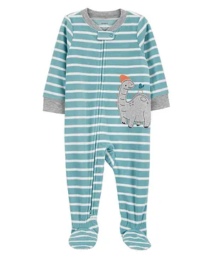 Carter's 1-Piece Dinosaur Fleece Footie Pajamas
