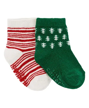 Carter's 2-Pack Christmas Booties - Multicolour