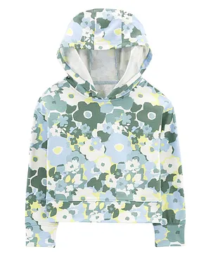 Carter's Floral Active Pullover Hoodie - Green