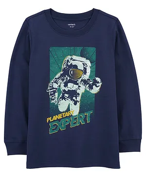 Carter's Planetary Expert Astronaut Jersey Tee - Blue