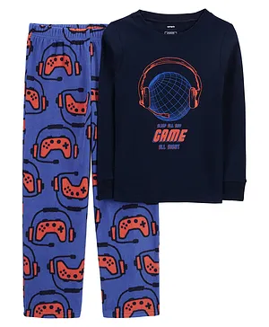 Carter's 2-Piece Video Game Cotton & Fleece Pajamas - Blue