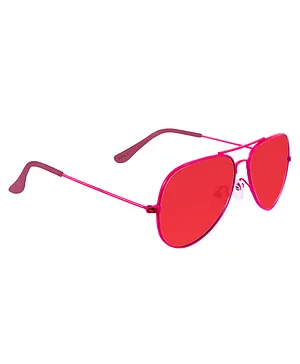 Spiky Aviator 100% UV protection sunglasses - Red