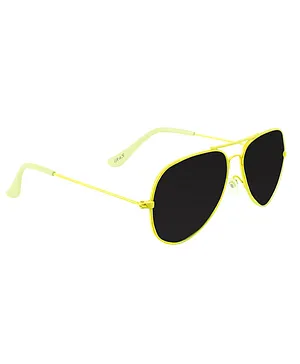 Spiky Aviator 100% UV protection sunglasses - Yellow