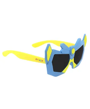 Spiky Butterfly Design UV protection sunglasses - Blue