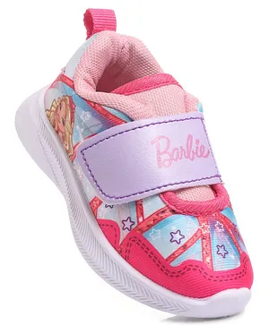 Barbie Sports Shoes With Velcro Closure - Pink