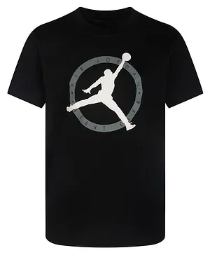 JORDAN Kids Half Sleeves Mvp Flight Club Jumpman Tee - Black