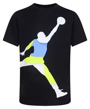 JORDAN Kids Short Sleeves Cutout Tee - Black