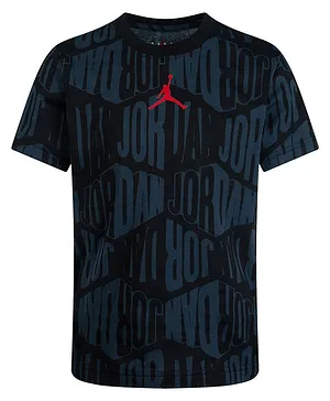 JORDAN Kids Short Sleeves Diamond Aop Tee - Black