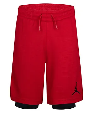 JORDAN Kids Placement Printed Training Shorts - Red