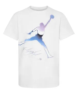 JORDAN Kids Short Sleeves Jumpman Flight Chrome Tee - White