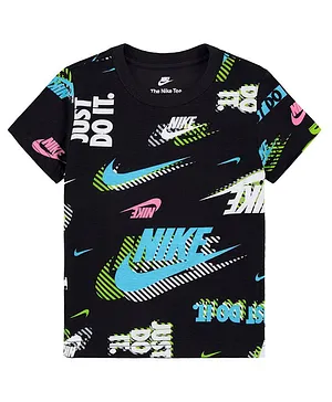 Nike Short Sleeves Active Pack Aop Tee - Black