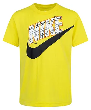 Nike Short Sleeves New Wave Futura Tee - Yellow