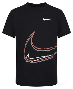 Nike Short Sleeves Swoosh Distortion Tee - Black