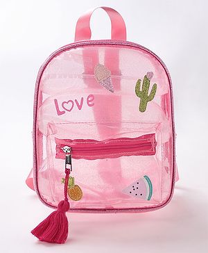 Babyhug Fashion Backpacks - Light Pink