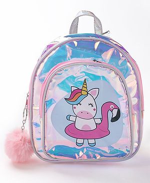 Babyhug Free Size Fashion Backpack Unicorn Print - Multicolor