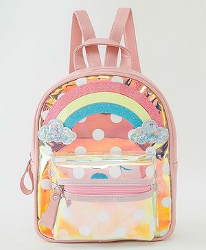 Babyhug Free size Rainbow Fashion Backpacks - Pink