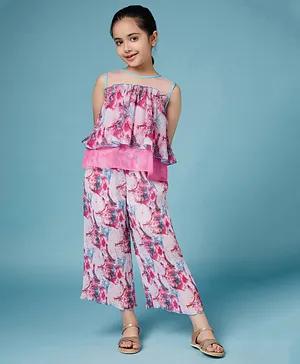 StyloBug Girl's Jumpsuits For Girls | Kids Summer Wear | Midi Dress |  Western Dress | Casual Wear | Rayon | Tie & Dye | Half Sleeve (2 to 16  Years)