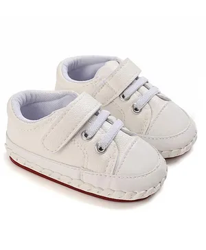 Little Hip Boutique Solid Anti Slip Booties - White