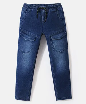 Primo Gino Boys Denim Jogger Dark Wash - Blue