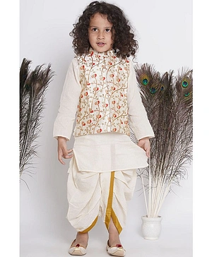 White dhoti kurta outlet for baby boy