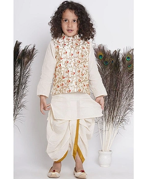 White dhoti clearance for kids