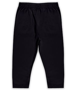 Kiddopanti Solid Capri Legging - Black