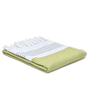 The Better Home Dobby Turkish Towel - Green