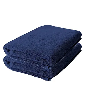 The Better Home Bamboo Bath Towels Pack of 2 - Blue